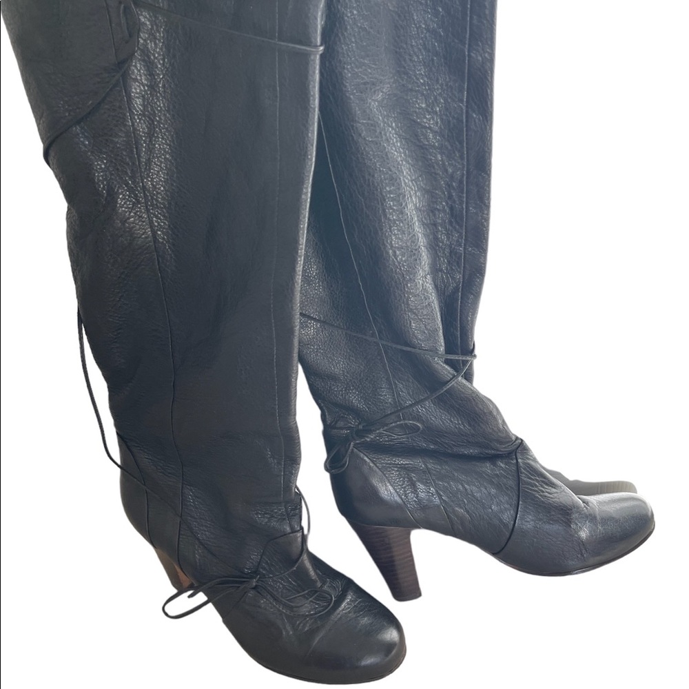 Dolce Vita Over the Knee black leather boots!